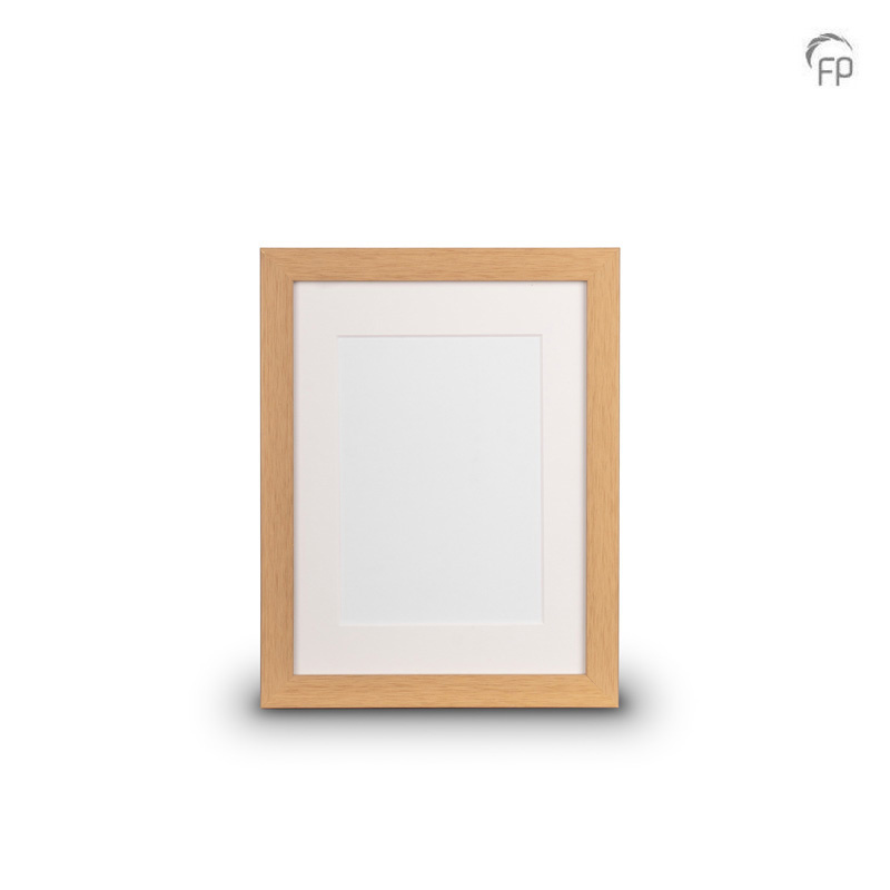 Houten fotolijst naturel — medium formaat (foto 18 × 24 cm)